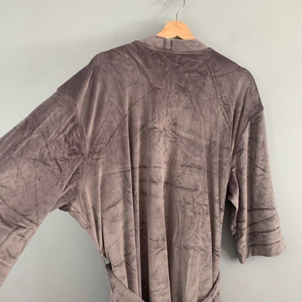 Splendid Womens Robe House Coat Plush NWT Purple Velour Belted Lounge 1X 2X 3X - Picture 10 of 14